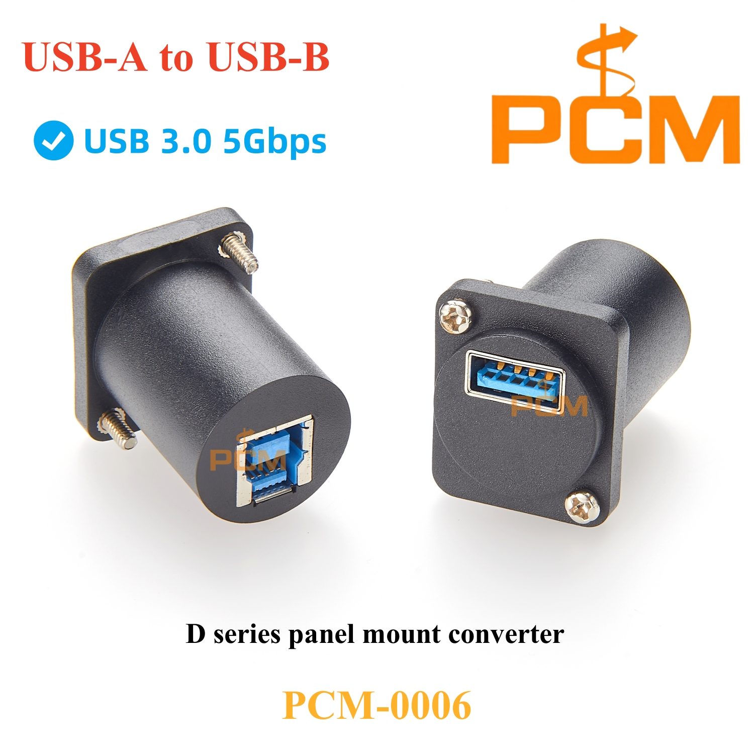 1pc D タイプ溶接不要ストレート USB3.0 カプラーメスソケットパネル取付 USB USB タイプ B コネクタデータアダプタ 5Gbps