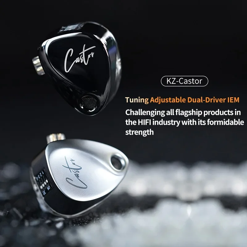 KZ Castor 2DD ダイナミックインイヤーイヤホンハイエンドチューナブルイヤホン HiFi 低音モニターヘッドフォンキャンセリングイヤホン ZSNPRO EDXPRO