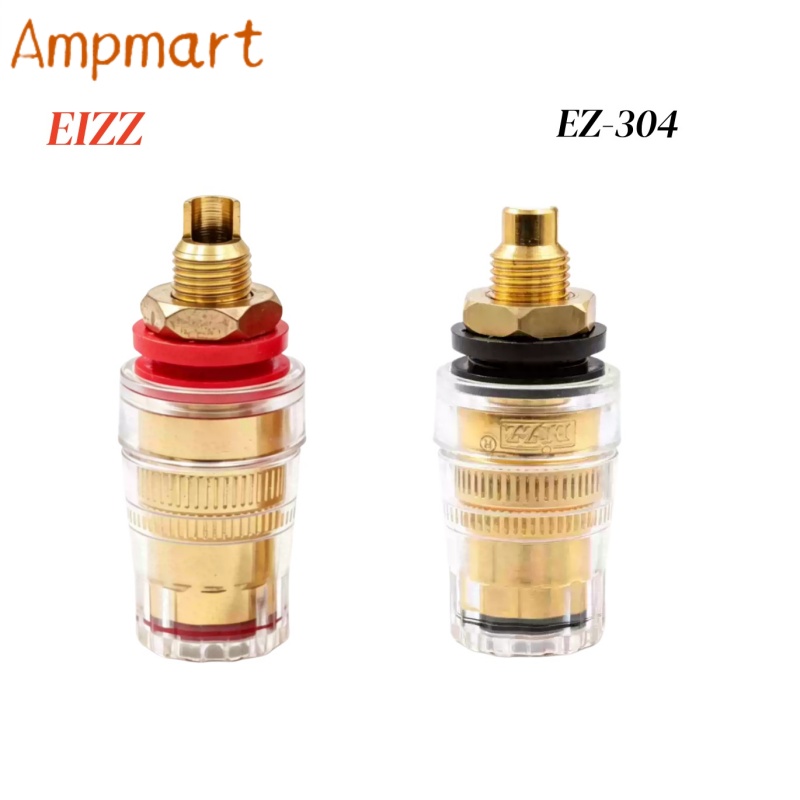 Ampmart 24K 金メッキ純銅端子コネクタ EZ-304\305\307 HiFi チューブアンプスピーカープラグ