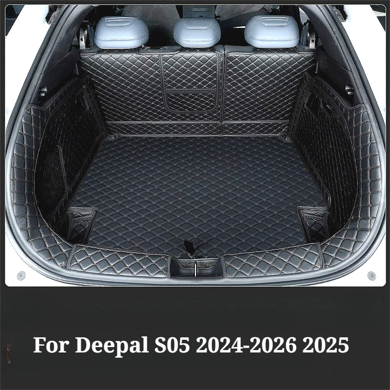 Deepal S05 2024-2026 2025 車のトランクマットカーゴライナー Pu レザーフルカバー防水インテリアアクセサリー