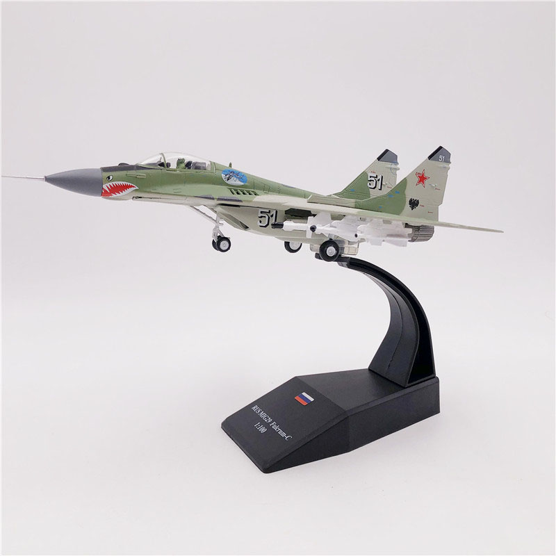 ジェイソン ツツ 1/100 ダイキャストメタル ロシア MIG-29 戦闘機模型飛行機 キッズギフトコレクション