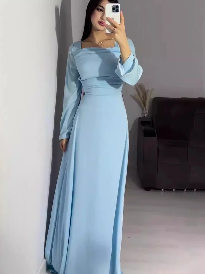 パーティー女性ドレスモロッコドバイアバヤカフタンイスラム Vestidos イードイスラム教徒アバヤアラブロングローブ Jalabiya ラマダン固体ドレス
