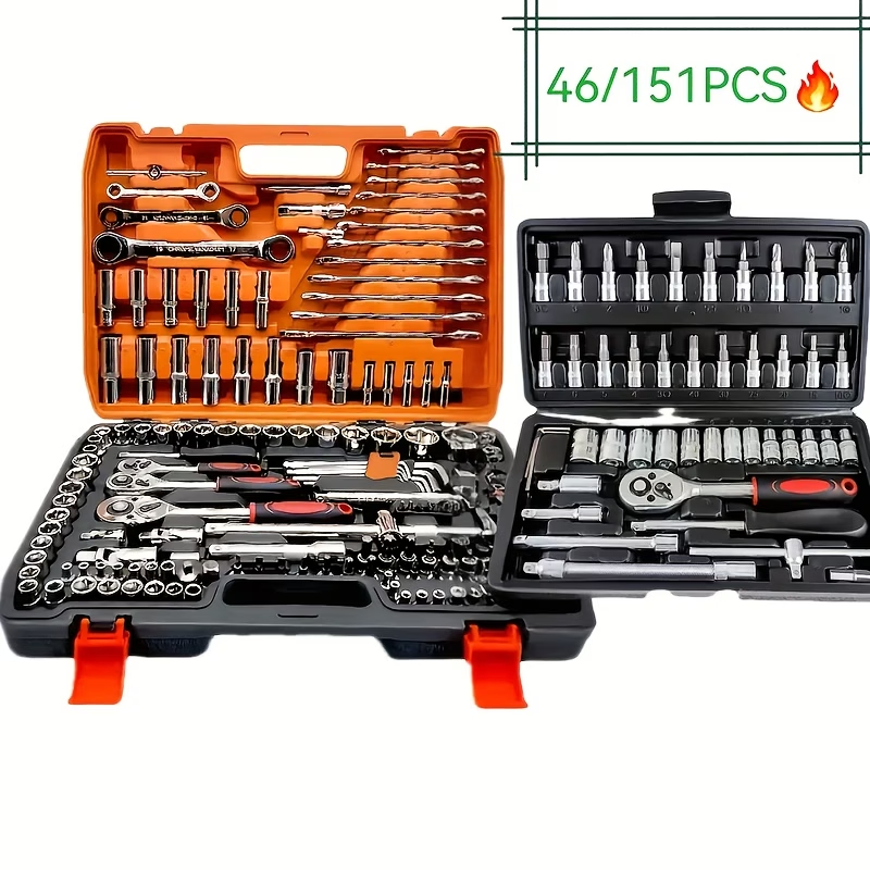 150/46pcs ソケットツールセット、自動車用