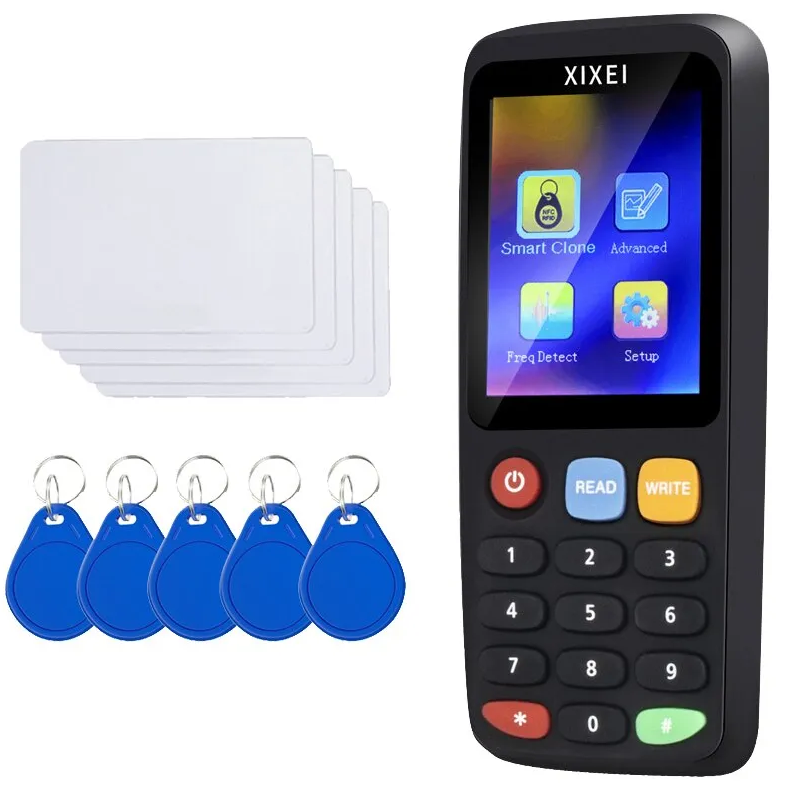 X7 スマートカードリーダー RFID キークローンコピー機 IC ID トークンコピーデュプリケーター 125Khz バッジライター 13.56Mhz NFC タグプログラマー