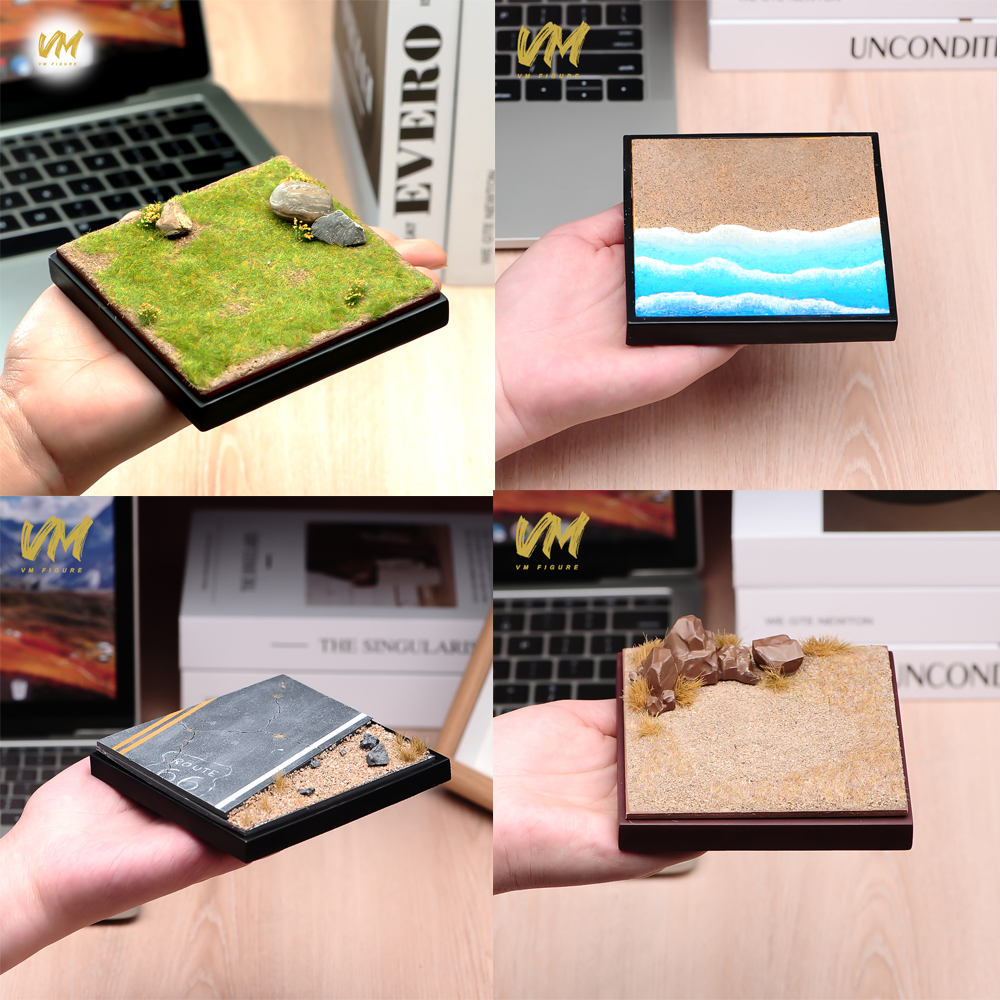DIY 多機能手作りシーンプラットフォームモデルジオラマベース正方形地面シーン 1:64 1:24 1:43 1:18 フィギュアディスプレイ