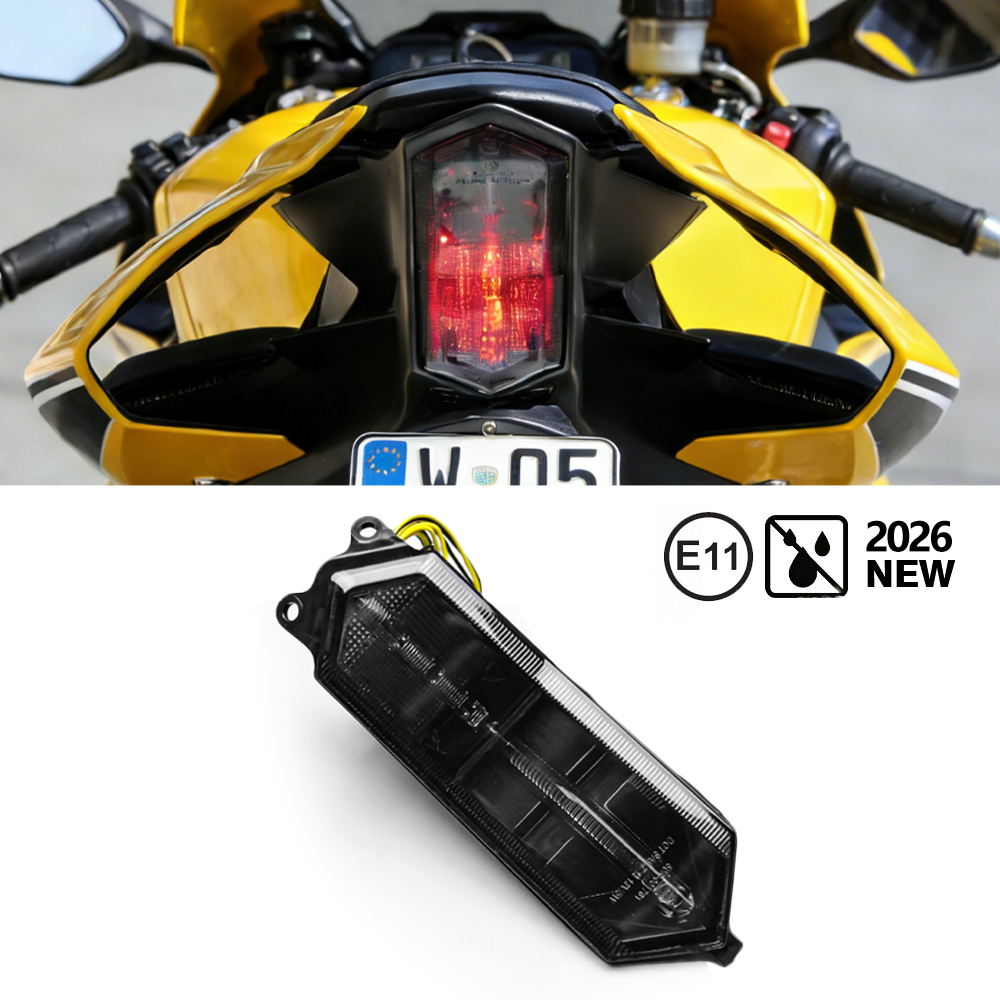 オートバイ LED テールライト統合ウインカー付きヤマハ YZF R7 2021-2023 R1/R1S/R1M 2015-2023 YZF R6 E11 マーク