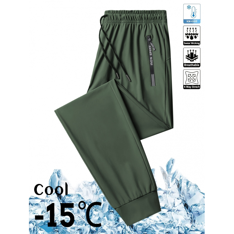ドライで通気性のあるメンズスポーツパンツサッカージョガーパンツ夏の吸湿発散性男性メンズ釣りストレートギフトファッション