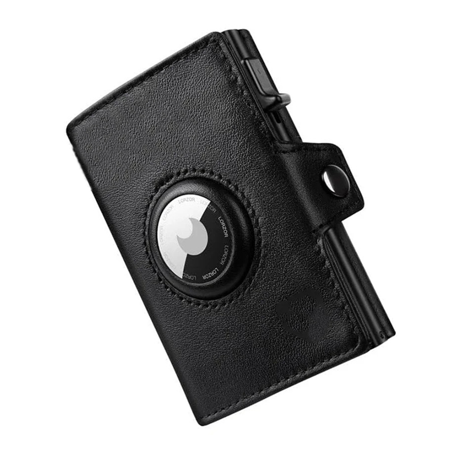 メンズ RFID ブロッキングウォレット コインポケット付き エアタグウォレット