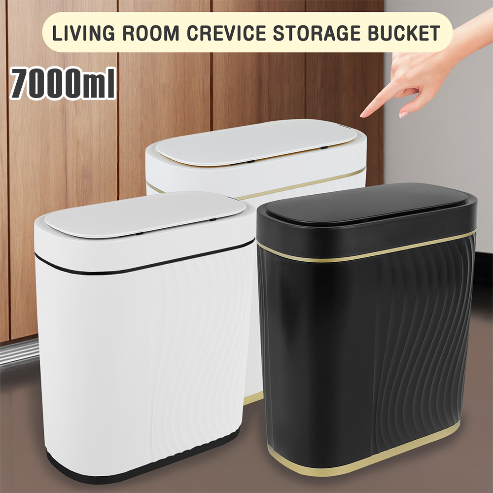 7000ml モーションセンサーゴミ箱タッチレス自動ゴミ箱バッテリー駆動スマートゴミ箱家庭用バスルームキッチンオフィス用