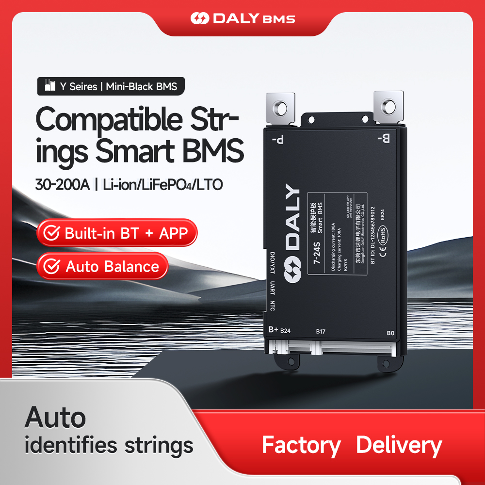 Daly スマート BMS 4S 6S 8S 12S 13S 14S 16S 17S 20S 24S Bluetooth BMS 30A 40A 60A 80A 100A 120A 150A 200A Lifepo4 リチウムイオン LTO バッテリー