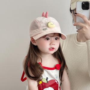 ベビーキャップ 春夏用 薄手 速乾・通気性抜群 ソフトブリム 男の子・女の子用 かわいい恐竜柄 野球帽・日よけ帽 6枚セット