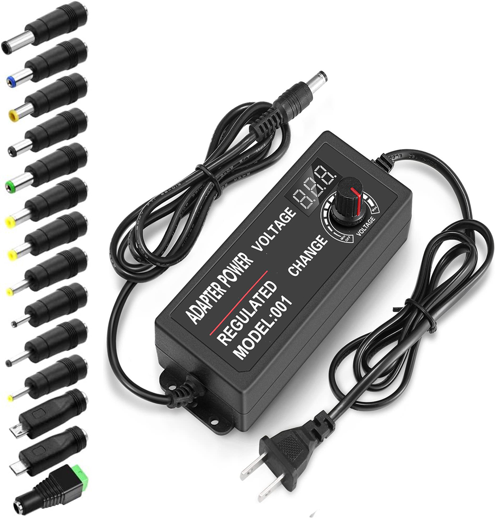 3V-12V 5A 60W 調整可能な電源可変 DC 3V 5V 9V 12V ユニバーサル AC/DC アダプター 100V-240V AC から 3-12V スイッチングアダプター