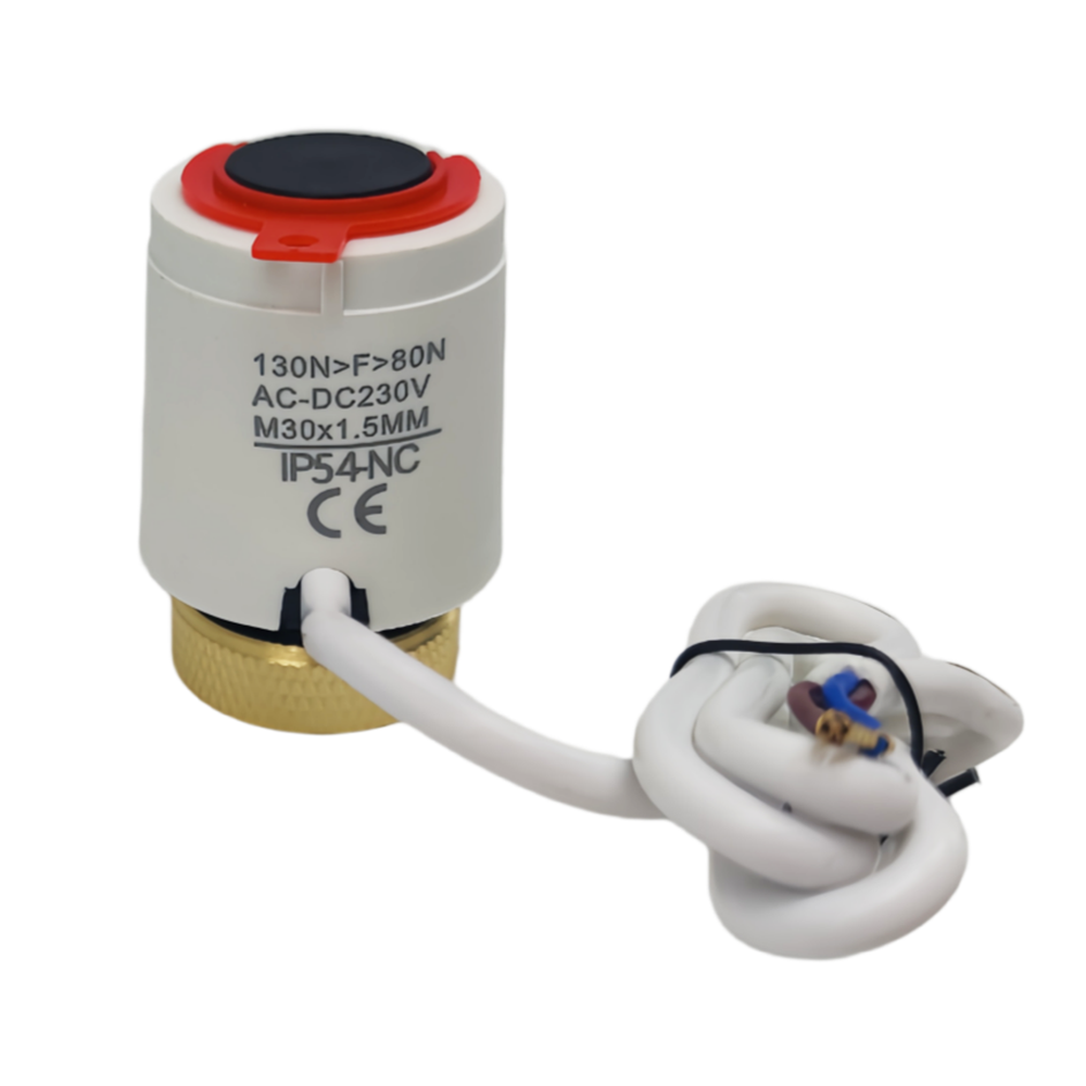AC 230V 常閉電動アクチュエータ 水床暖房用 サーモスタットアクチュエータ NC 1PC