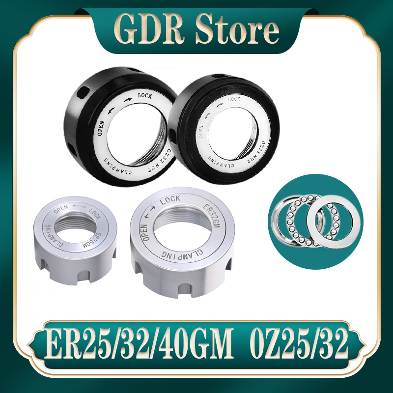GDR ダイナミックバランスナット ER20GM ER25GM ER32GM ER40GM ER16GM OZ25 OZ32 高精度ナットレンチ、ツールホルダーブラケットツール用