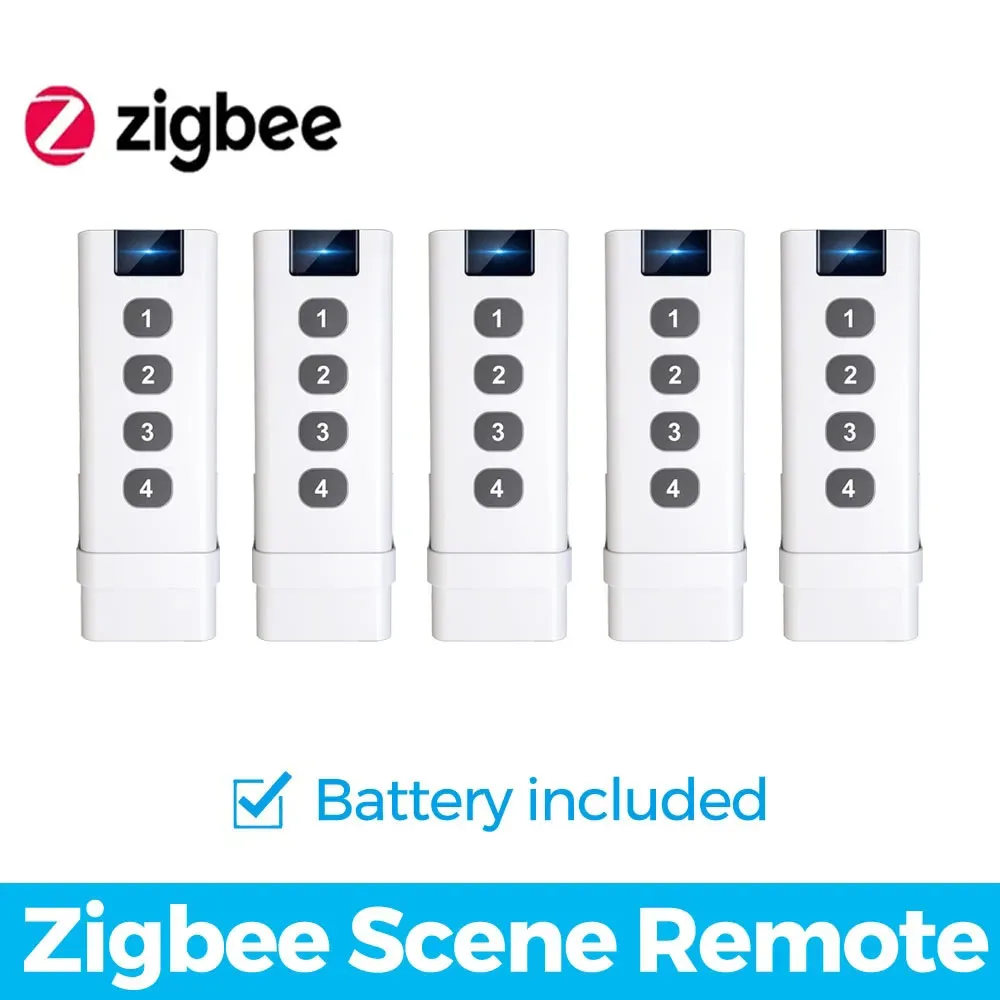 Tuya ZigBee スマートシーンスイッチ 1-4 ギャングポータブルミニデザイン家庭用スマートライフリモコンオートメーションシナリオスイッチ