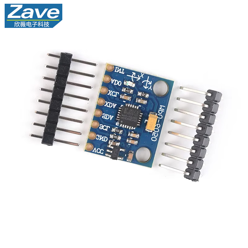 GY-521 MPU6050 6DOF 3 軸ジャイロスコープ 3 軸加速度センサーモジュール I2C インターフェイス Arduino ESP32 STM32 Raspberry Pi 用