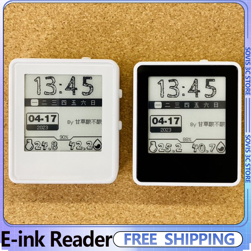 1.54 インチ E インク電子ブック リーダー バックライト Bluetooth リスニング オフライン時計/天気モードのサポート 画面フォントの変更 ミニ リーダー