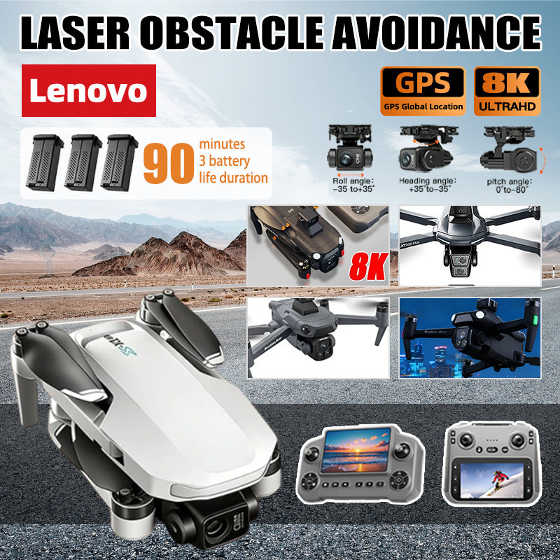 Lenovo ドローン GPS RC 8K プロフェッショナル HD 航空写真レーザー障害物回避航空機 Quadcopter 3 軸ジンバル Dron