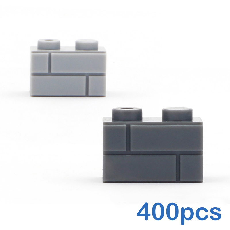 400 個 DIY ビルディングブロック壁フィギュアレンガ 1 × 2 ドット教育クリエイティブおもちゃ子供のためのサイズと互換性 98283