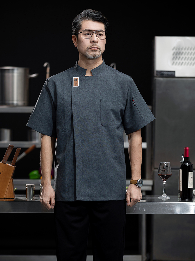 クッキングジャケット食堂キッチンシェフ制服ウェイターワークシャツフードサービス理髪店ケータリングベーカリーペストリーコックコスチュームオーバーオール