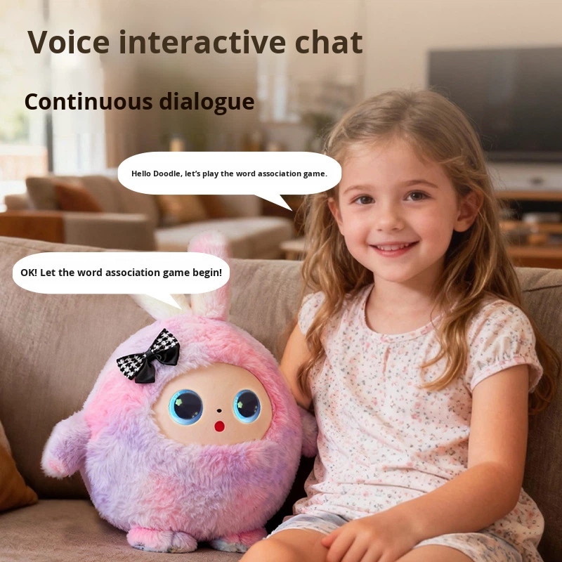 AIインタラクティブコーラルぬいぐるみタッチセンシティブスマートトーク英語啓蒙LCDスクリーンコンパニオンペットおもちゃ