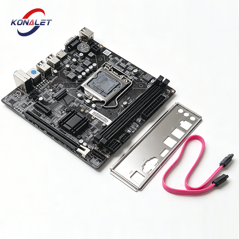 KONALET H61 マザーボード LGA1155 DDR3 サポート Intel i3 i5 i7 2nd 3rd Gen USB2.0 SATA2 VGA HDMI Micro ATX デスクトップメインボード