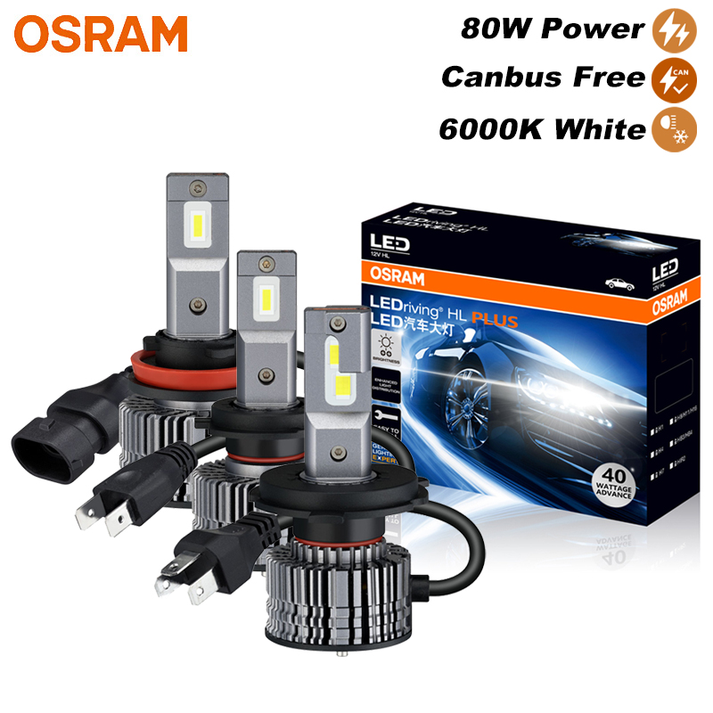 OSRAM LED H4 H7 H11 CF2.0 プラス車のヘッドライト HB3 HB4 80 ワット電源 12/24V 高低ビーム 6000 K 明るい白 Upgarde ランプフォグライト
