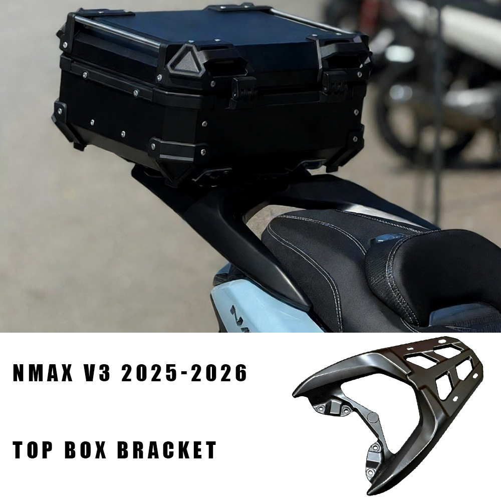 Nmax155 Nmax125 ためリア荷物キャリアブラケット長期的な中空オートバイの荷物ラックアルミ合金簡単に組み立て