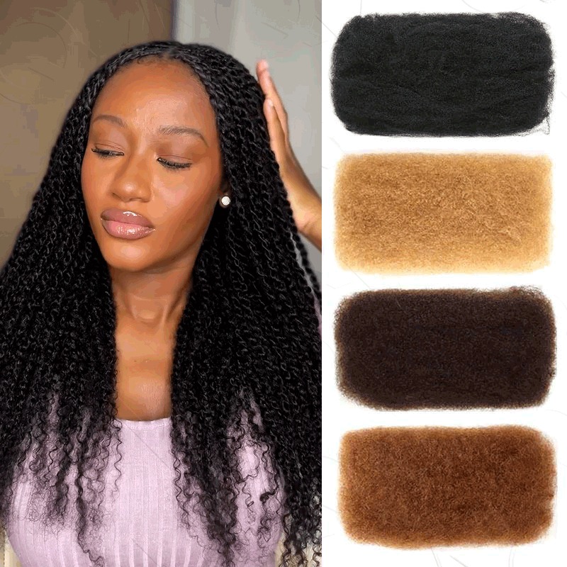 最高品質で手頃な価格の QVR ドレッドヘア用アフロ キンキー バルク ヘア – トップセール Loc リペア用タイト キンキー ツイスト ブレイディング 50 グラム パック