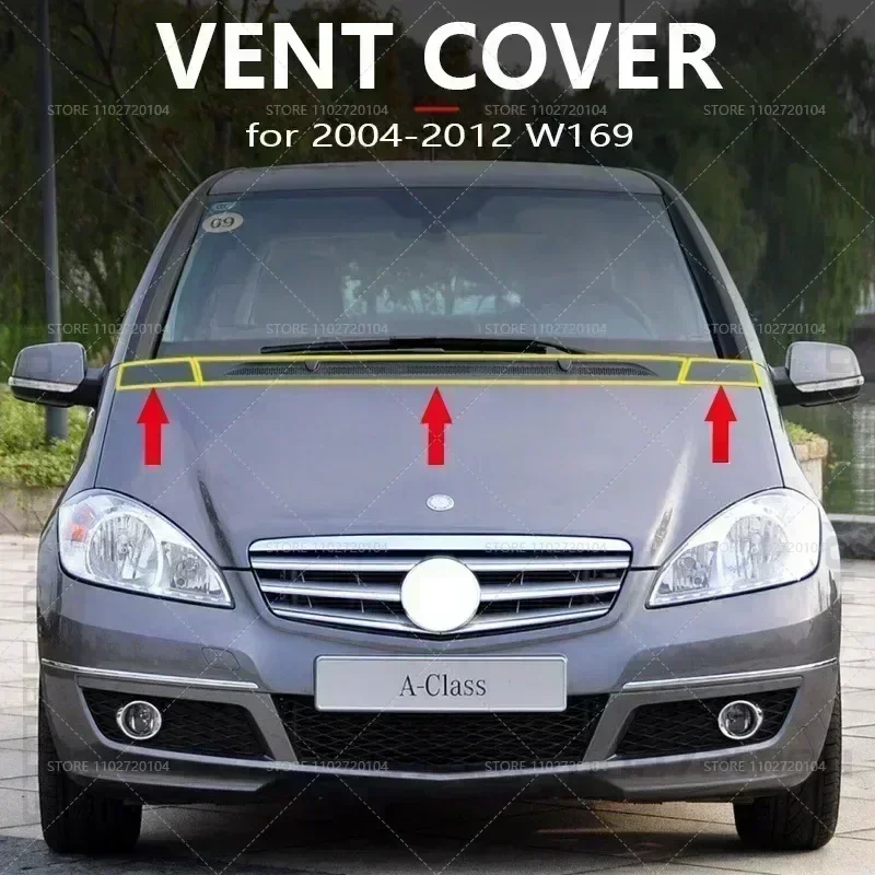 2004-2012 W169 メルセデスベンツ A クラス A150 A160 A170 A180 A200 フロントフードベントカバーグリル 1698300075 1698300175 1698360018