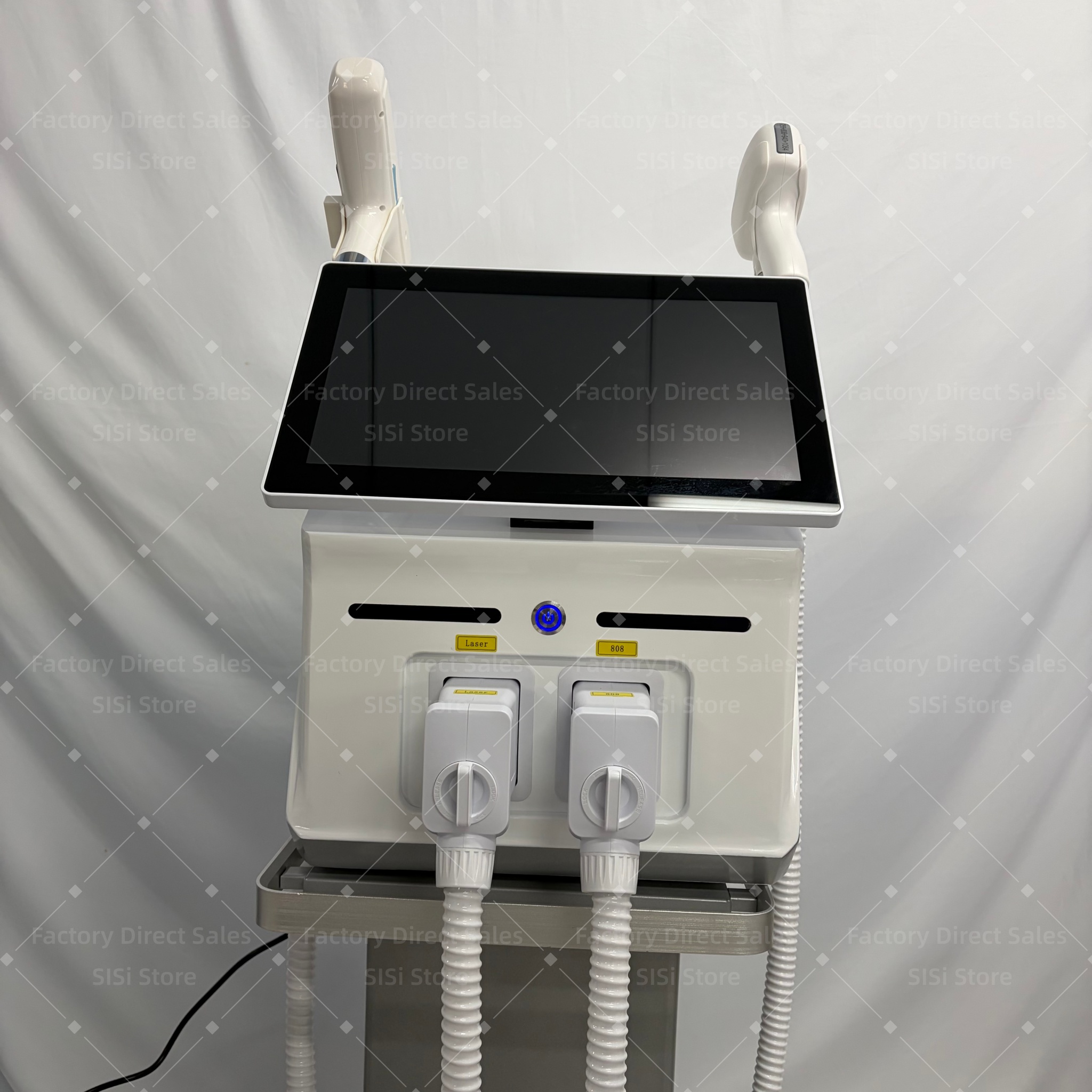 2-in-1 プロフェッショナルダイオード 5000W4 波長タトゥー除去永久脱毛氷冷却システム美容機器