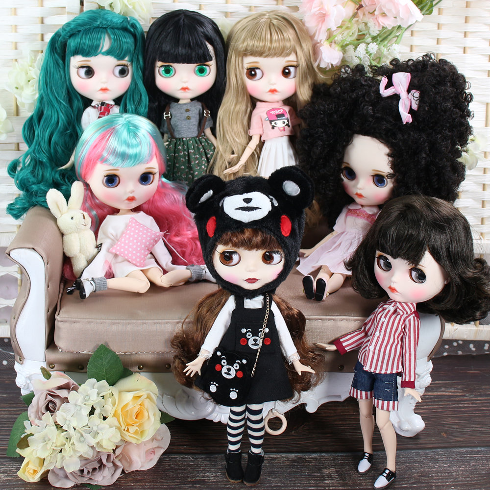 ICY DBS ブライス人形組み合わせ新しい彫刻唇顔ジョイントボディ服と靴 1/6 BJD
