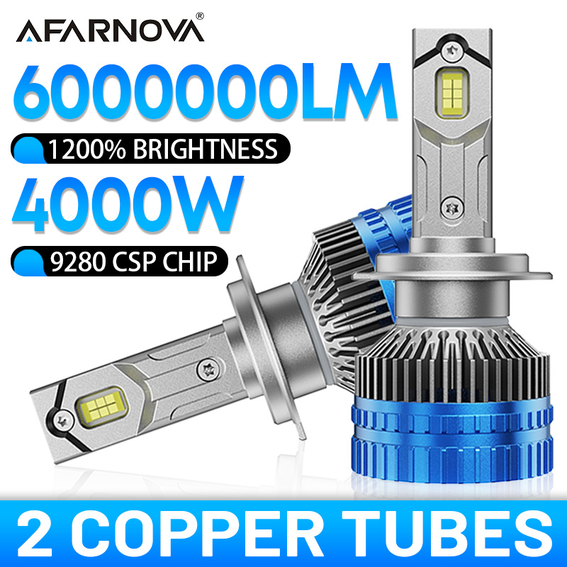 4000 ワット H7 LED ヘッドライト電球 Canbus H1 H3 H4 H11 H8 ハイパワー LED 6000000LM LED ライト車 9005 HB3 9006 H13 9007 フォグランプ