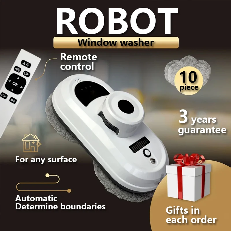 窓掃除ロボット高吸引電動窓クリーナーロボット落下防止リモコンロボット掃除機