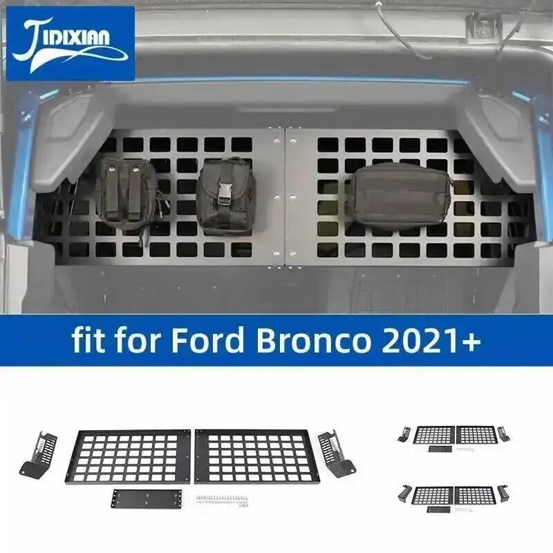JIDIXIAN トランク ペットバリア 収納棚 フォード ブロンコ 2021 アップカー セパレート ドッグ カーゴ フェンス カーゴ整理アクセサリー