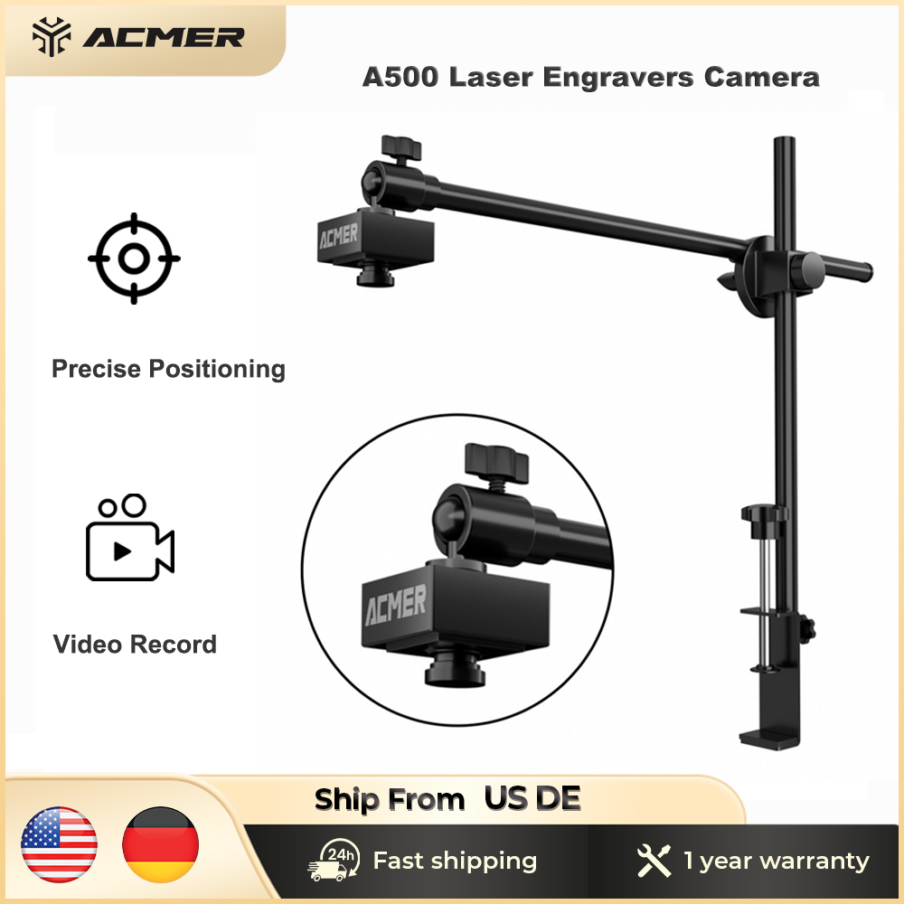 ACMER A500 レーザー彫刻機カメラ Lightbrun 正確な位置決め CO2 レーザー彫刻機 HD カメラサポートビデオ記録
