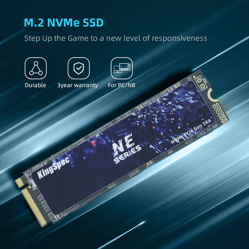 KingSpec M2 PCIe3.0 SSD 1TB 512GB 256GB 128GB 2280 NVMe M.2 SSD 2600Mbps M Key Hdd 内部ドライブデスクトップラップトップ Huanan X79