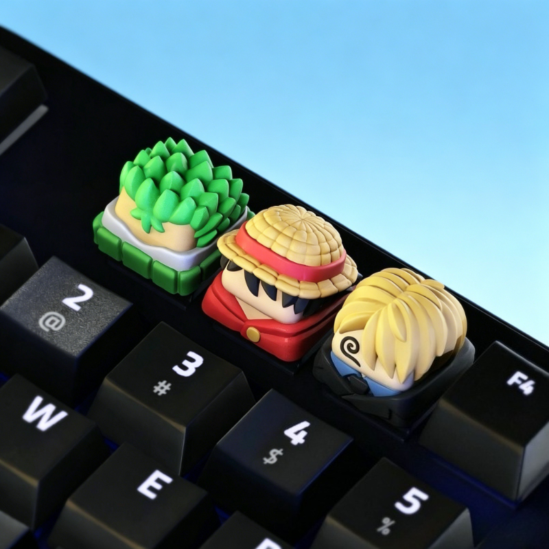 ワンピースサンジ漫画かわいい 3D キーキャップ人格アニメメカニカルキーボード装飾キーキャップアニメ商品卸売