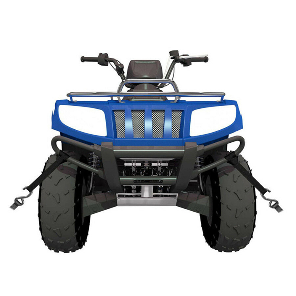 オートバイストラップタイダウン荷物包帯ソフト車バイク ATV スクーターループストラップ 32x2.5x0.1cm ブラック 4 個