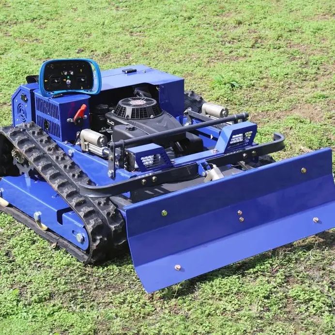 カスタマイズされた追跡産業用リモートコントロールロボット、スノーショベル芝刈り機、切断幅550mm芝刈り機付き