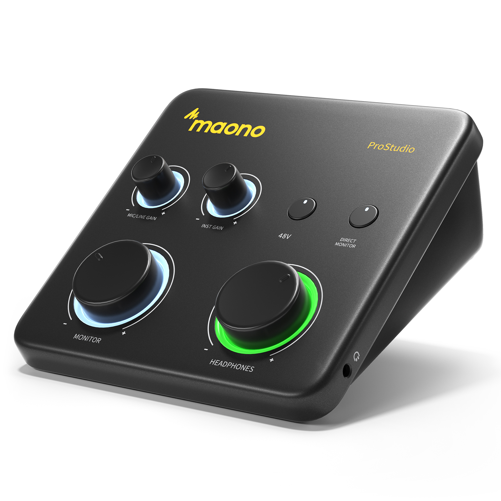 MAONO PS22 Lite USB オーディオインターフェイス PC XLR 入力ポータブル録音ストリーミング機器サウンドカード音楽ギター DAW 用