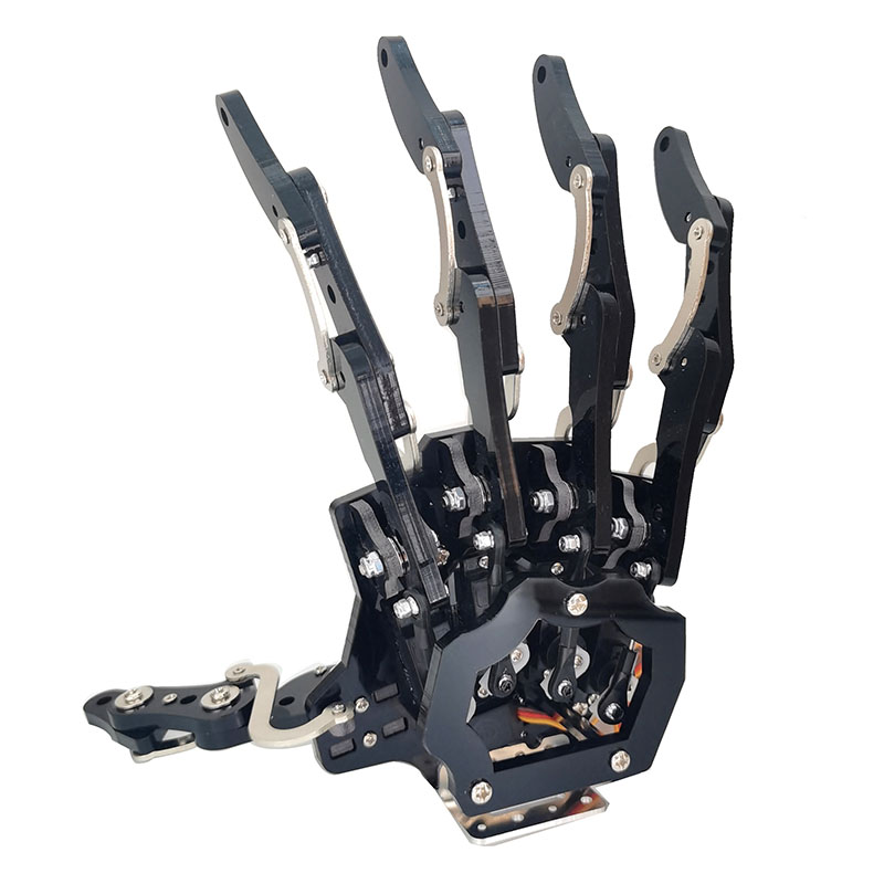 5 自由度ロボットハンド 5 本指サーボ制御左右バイオニックパーム組み立てグリッパー Arduino/ESP32 プログラマブルロボット用