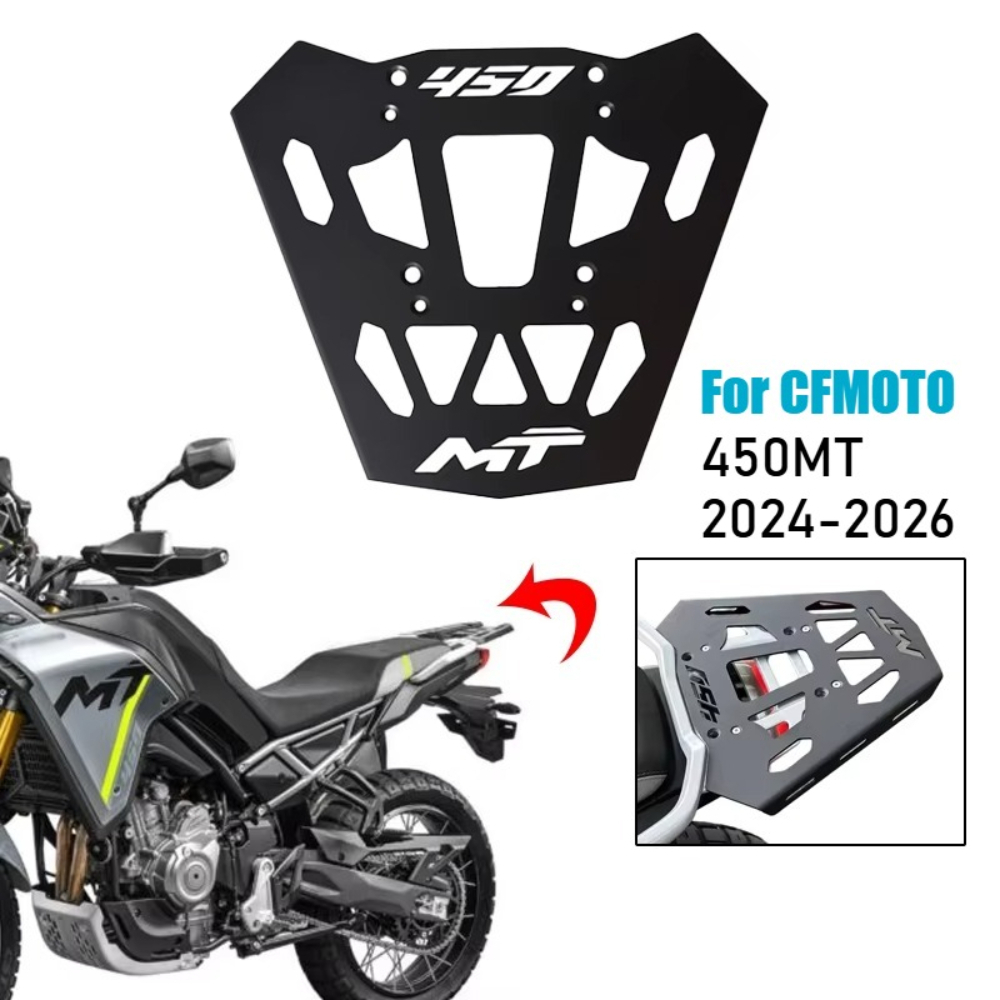 For CFMOTO 450 MT 450MT IBEX450 2024-2026 Motorcycle Rear Luggage Carrier Rack Storage Box Support Tail Cargo Shelf Accessories