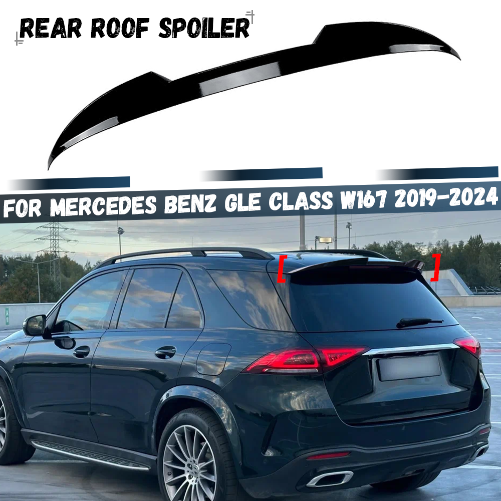 メルセデスベンツ GLE クラス W167 C167 2019-2024 リアスポイラーキャップリアトランクブーツルーフリップスポイラーボディキットチューニング