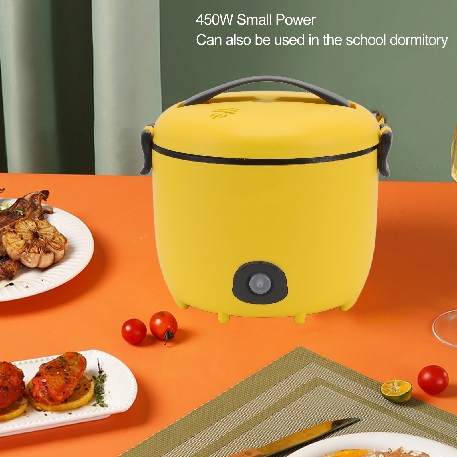 2L ミニ炊飯器スティックプルーフ多機能ポータブル小型電気穀物炊飯器家庭寮用