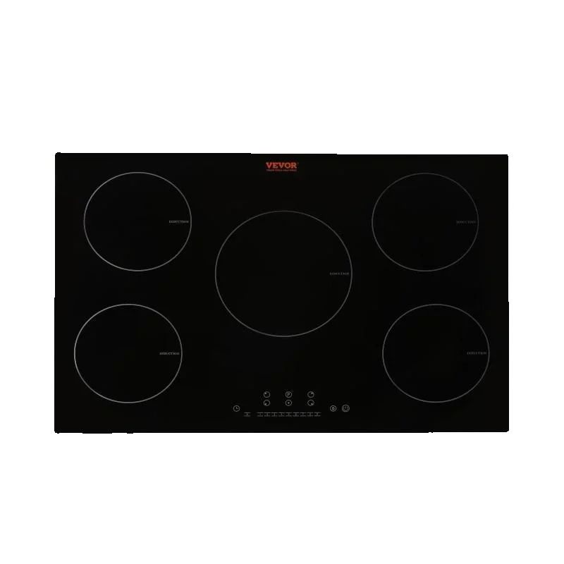 SucceBuy 5 バーナー 30/36 インチ電気誘導調理器ストーブコンロ内蔵バーナー調理器センサータッチコントロール磁気調理器
