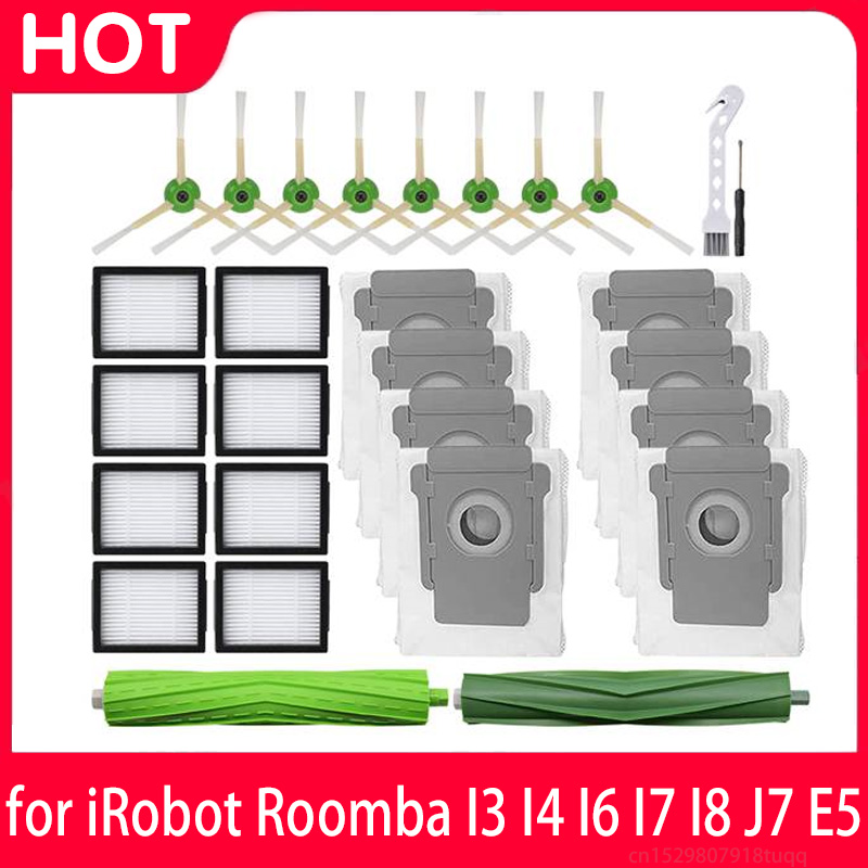 iRobot ルンバ I7 I7 I3 I3 I4 I4 I6 I6 I8 I8 J7 J7 E5 E6 E7 フィルターメインブラシモップ布ダストバッグブラケット掃除機