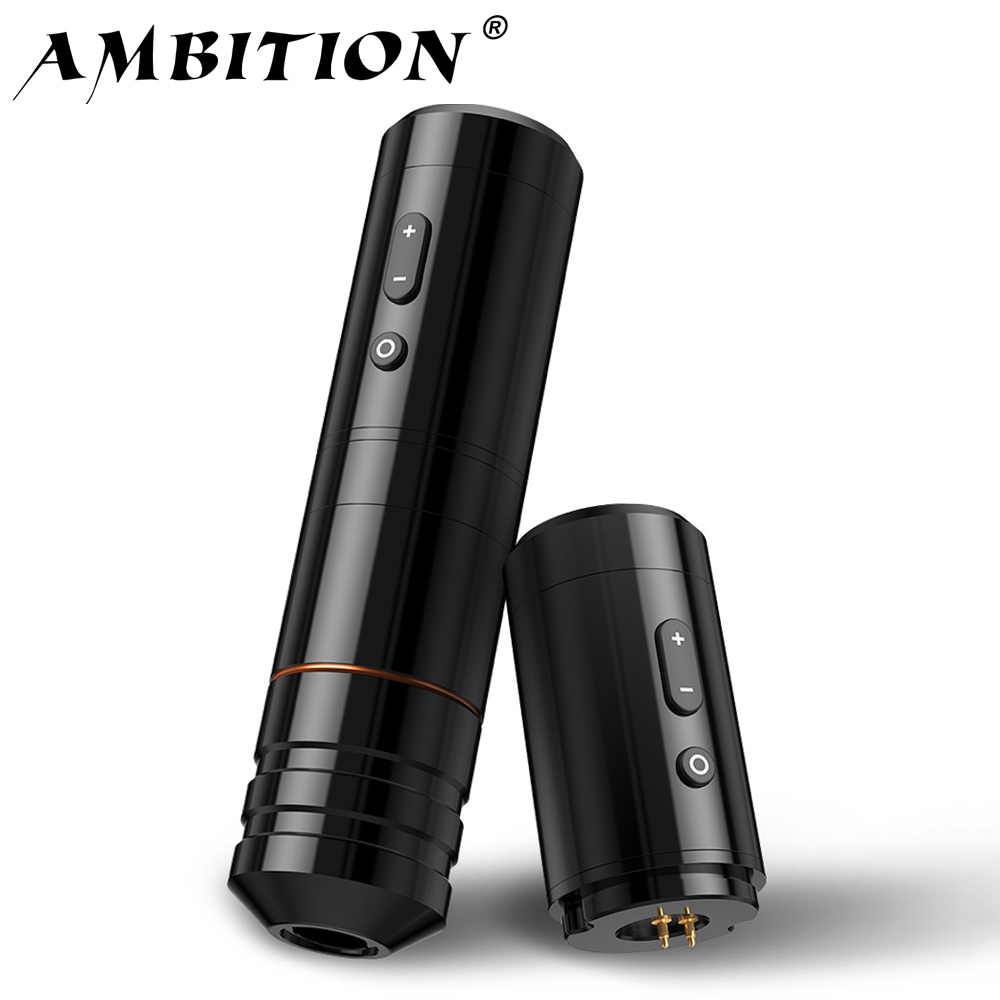 Ambition Ninja Nova 2024 最新無制限ワイヤレスタトゥーペンマシン 4.0/3.5 ミリメートルストロークブラシレスモータータトゥーアーティストボディ