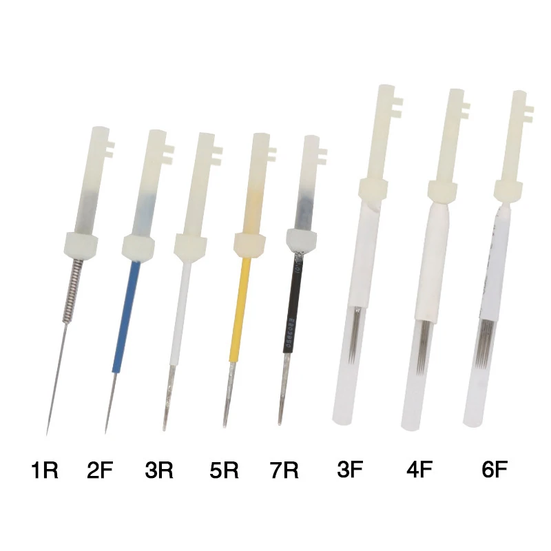 50 個 Biotouch ドラゴン 1R/2R/3R/5R/7R/3F/4F タトゥー針 Microblading アートメイク針眉毛タトゥー用品