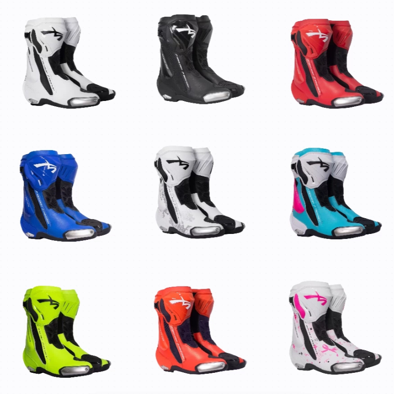 2026 新色 CE オートバイブーツ 35-46 男性トラックレースブーツ白赤ロードレース Bota ユースバイク Bota オールシーズン